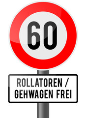 60. Geburtstag - Rollator frei