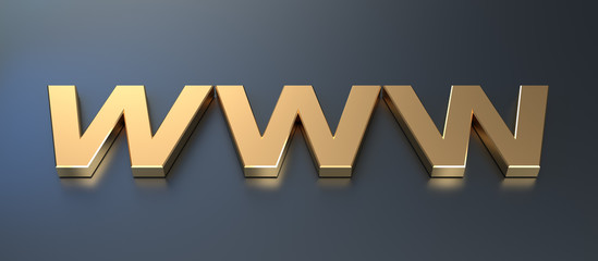 Golden web symbol