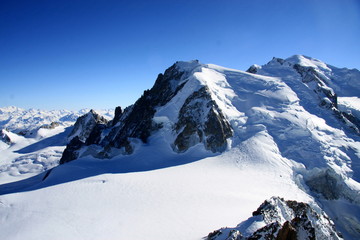 Fototapeta na wymiar Aiguille du midi, Mont Blanc