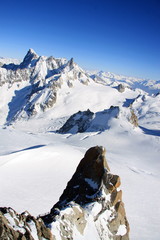 Fototapeta na wymiar Mont Blanc, Aiguille du Midi