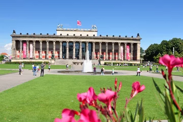 Foto op Canvas Berlin - Altes Museum und Lustgarten © Henry Czauderna