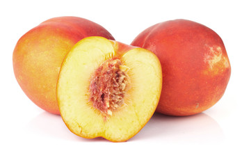 Ripe peach fruits