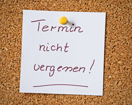 Pinnwandnotitz