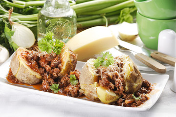 Stuffed potato with meat