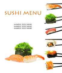 Sushi menu - 34796221