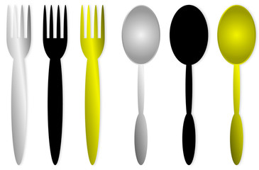Spoons and forks