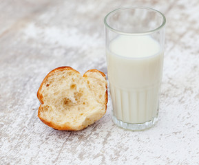 Milch und Brioche