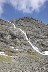 wild streams and waterfalls of Norway in summer