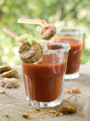 bloody Mary or tomato juice