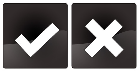 boutons vrai faux
