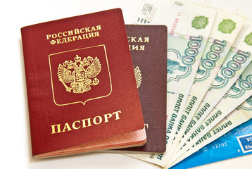 Russian money and passports