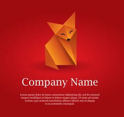 Origami fox