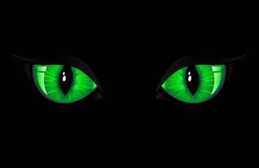 Green Cat Eyes