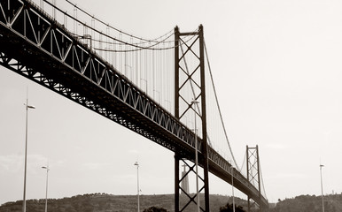 famouse brige "25th april" in Lisbon,Portugal