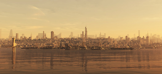 Fototapeta premium Future City Seaboard