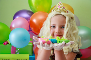 Fototapeta na wymiar Księżniczka obchodzi urodziny