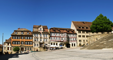 Fototapeta na wymiar Schwäbisch Hall Marketplace Stare Miasto