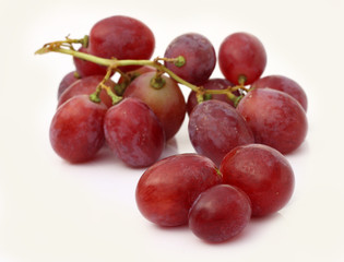 Isolated fruits - red grapes
