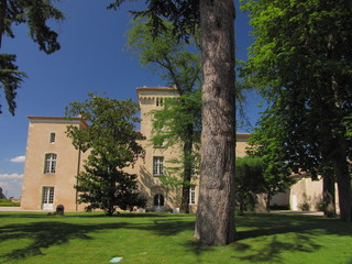 Fototapeta na wymiar Château Lafaurie-Peyraguey Sauternes Kraj, Akwitania
