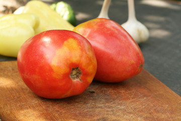 Fototapeta na wymiar Red tomatoes