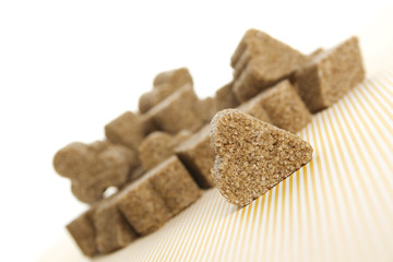 Lump sugar pile