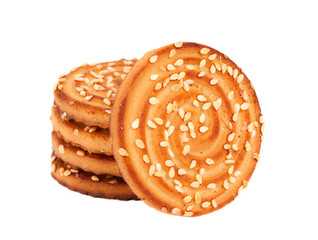 Biscuits with sesame seeds