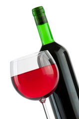 Wine concept with gradient background