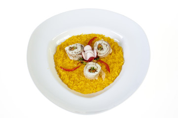Seabass with rice