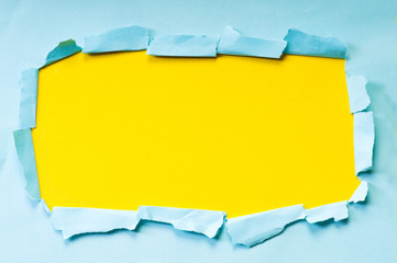 Space for your message on torn paper