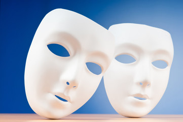 Masks with theatre concept