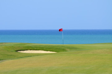 Golfplatz am Meer