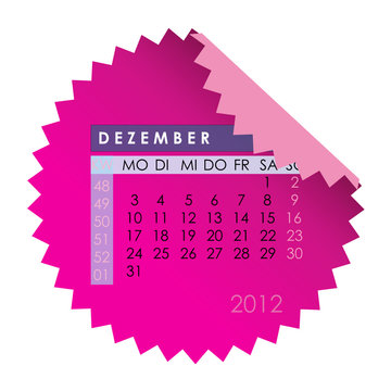Monatskalender Dezember 2012