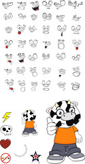 cow kid cartoon set12