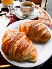 Breakfast with coffee