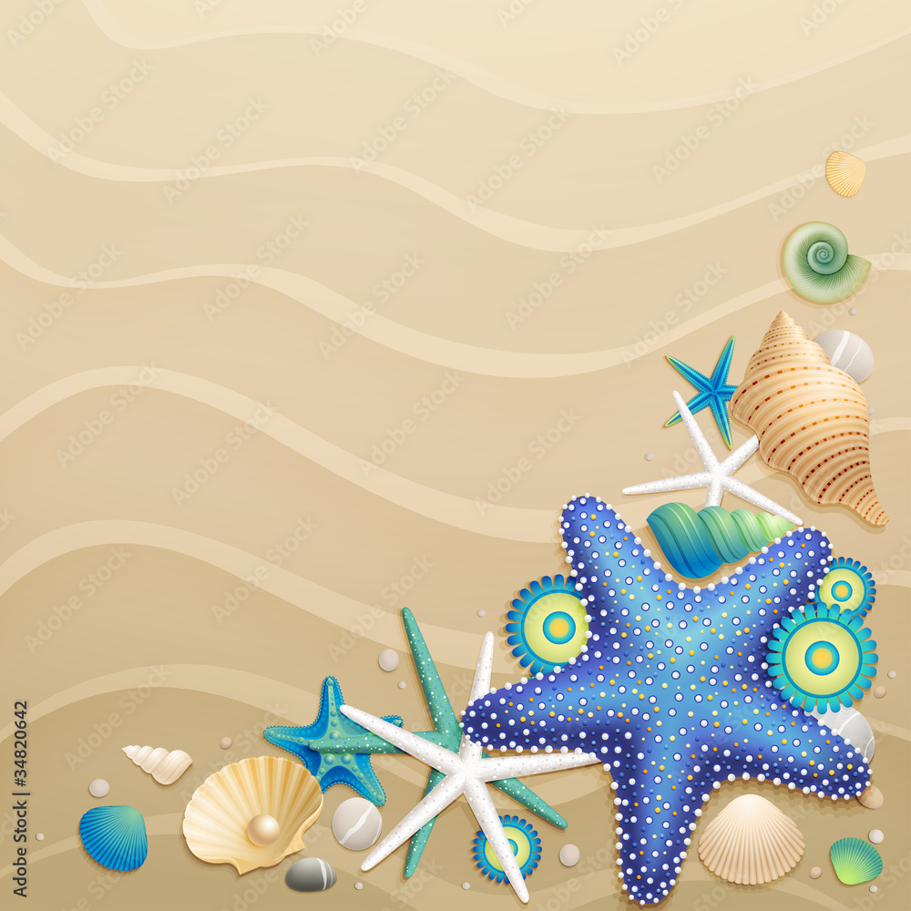 Wall mural sand background