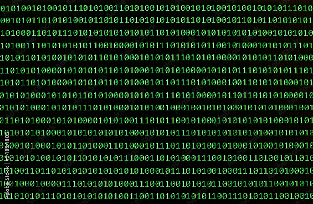 Poster binary numbers moder communication computer