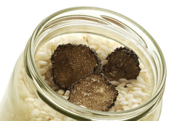 Trufa y arroz