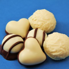 weiße Pralines