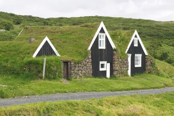 Maisons pittoresques en Islande