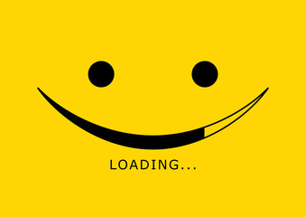 Loading icon - Smile Face, vector