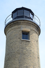 Old Tan Brick Lighthouse