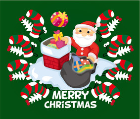 cartoon xmas card.
