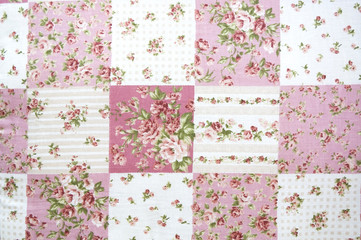 pink floral fabric