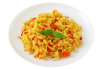 Rice with pepper
