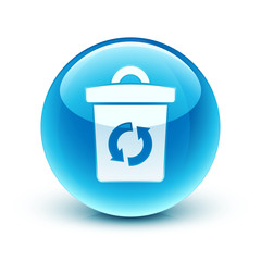 icône poubelle / recycling garbage icon