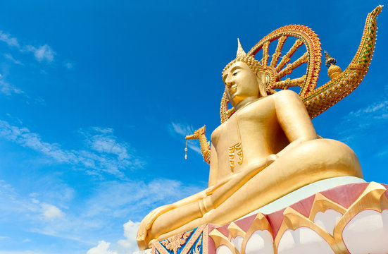 Statue of Buddha in Thailand, island Koh Samui