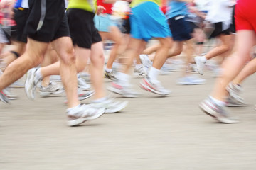 Marathon (in camera motion blur)
