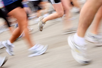Marathon (in camera motion blur)