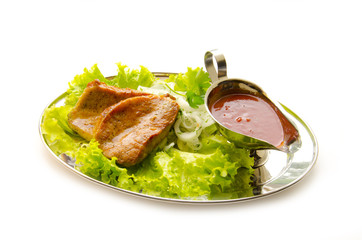 Beautiful dish with meat