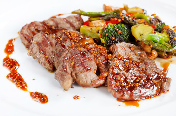 meat with vegetables